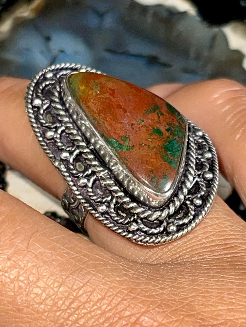 Chrysocolla Ring Size 6 1/4 - Stone of Empowerment